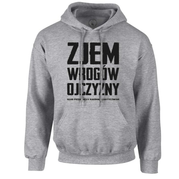 Szara bluza z kapturem